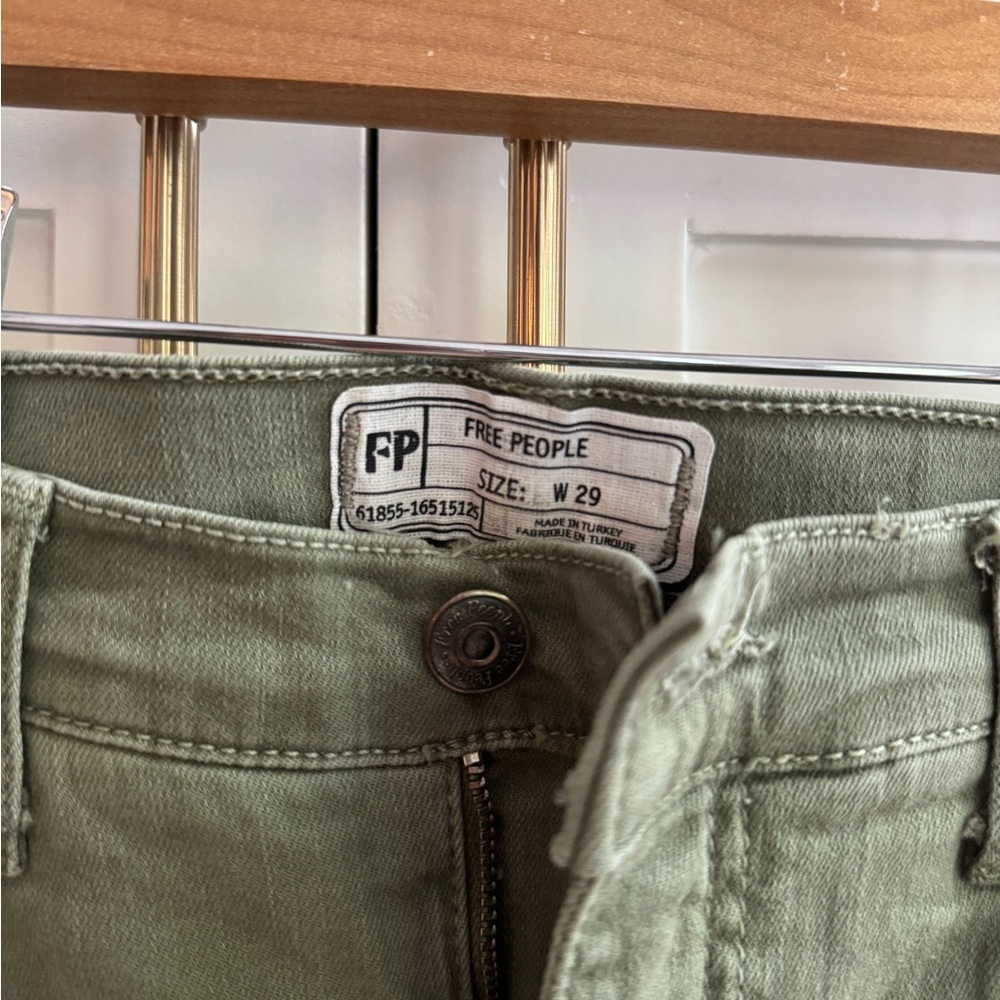 Free People Sage Green Casual Pants